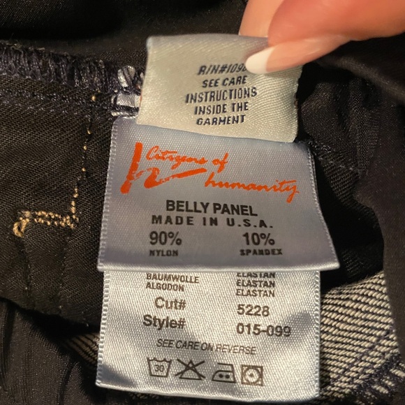 Citizens of humanity maternity boot cut jeans 32 belly panel. Length 34 - Picture 11 of 13